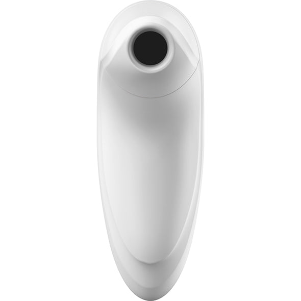 Satisfyer Pro Plus Vibration in wit, vooraanzicht met rond luchtdruk-mondstuk