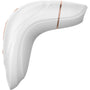 Satisfyer Pro Plus Vibration zijaanzicht in wit met roségouden accenten
