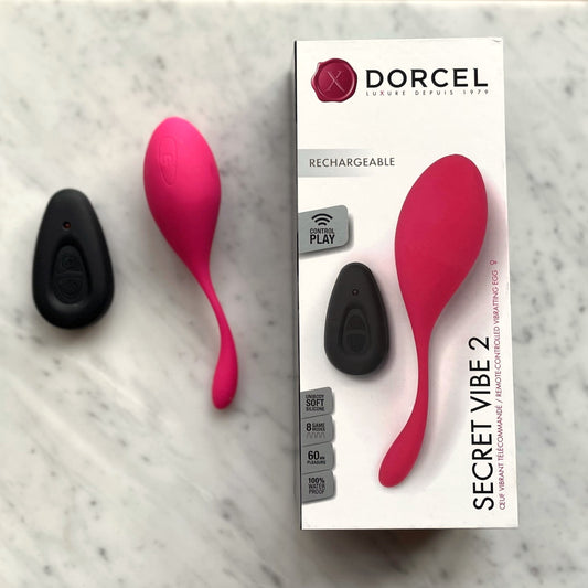 Secret Vibe 2 Dorcel complete set met verpakking, vibrerend eitje en afstandsbediening