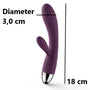 Svakom Alice met afmetingen: 18 cm lengte en 3,0 cm diameter