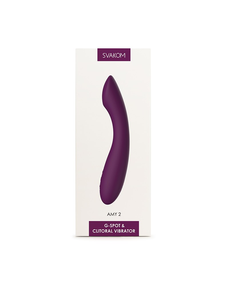 Amy 2 elegante vibrator sfeerbeeld op neutrale ondergrond