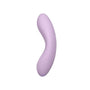 Gladde, licht gebogen vibrator zonder hoes van opzij, Svakom Echo 2 in Pink Lilac