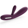 Close-up van de bedieningsknoppen en siliconen textuur van de Lester vibrator