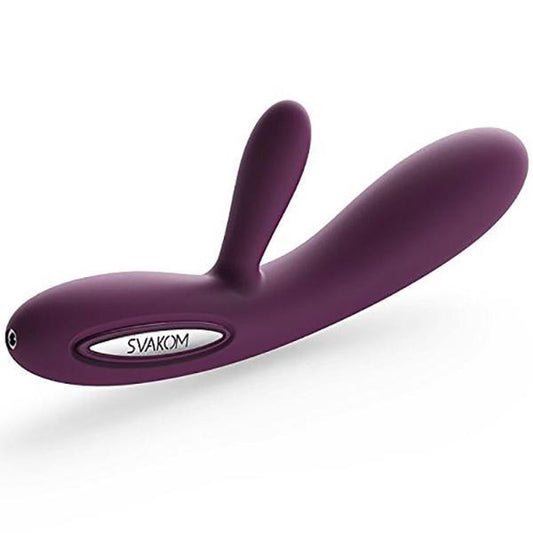 Close-up van de bedieningsknoppen en siliconen textuur van de Lester vibrator