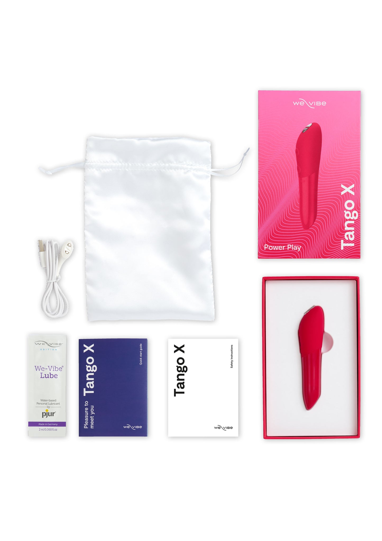 Blauwe Tango X vibrator 45 graden hoek op neutrale achtergrond