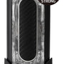 Close-up bedieningsknoppen en textuur van witte Tenga Flip Zero Gravity Electronic Vibration