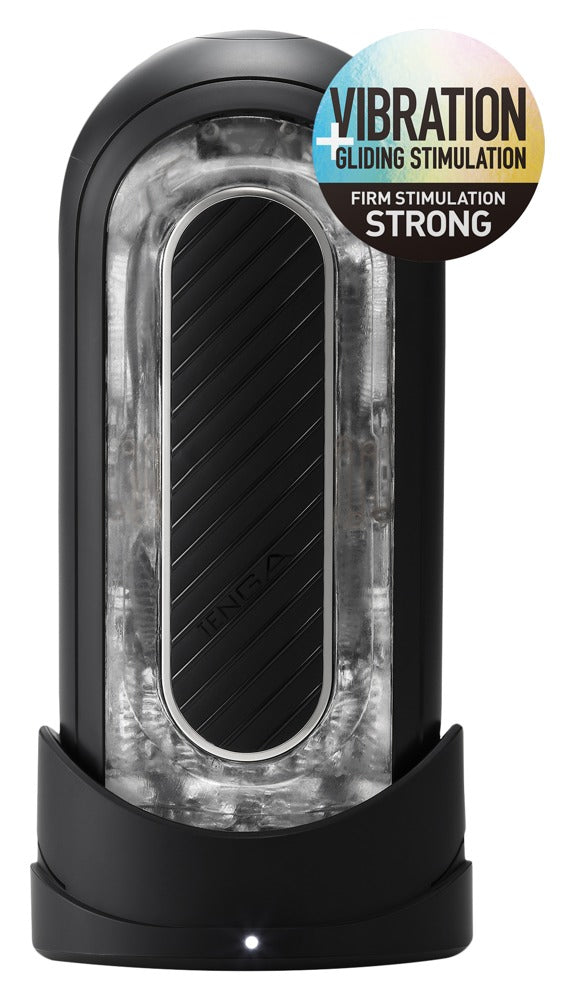 Close-up bedieningsknoppen en textuur van witte Tenga Flip Zero Gravity Electronic Vibration