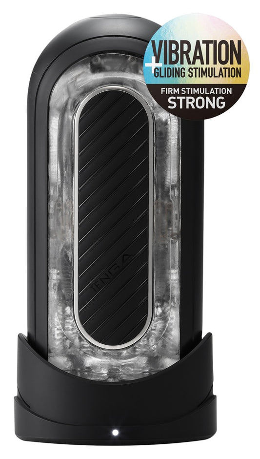 Close-up bedieningsknoppen en textuur van witte Tenga Flip Zero Gravity Electronic Vibration