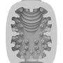 Zijaanzicht van vibrerende Vibeggs masturbator eitjes, ergonomisch ontwerp voor comfortabel gebruik