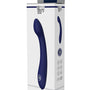 Hybris Blue Evolution witte productverpakking Dream Toys met afbeelding donkerblauwe vibrator