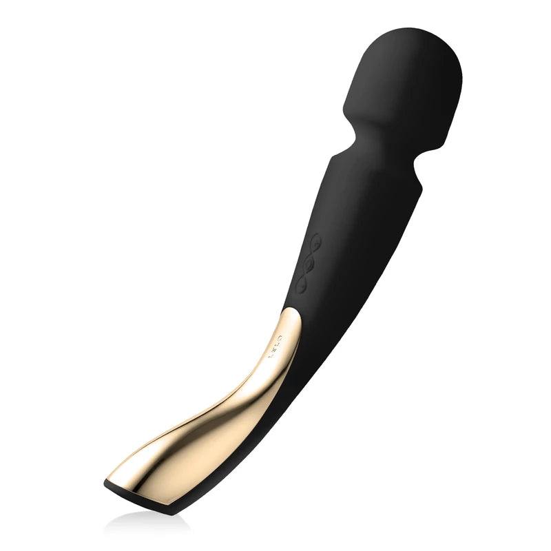 LELO Wand Massager Medium 2 in zwart met gouden handgreep