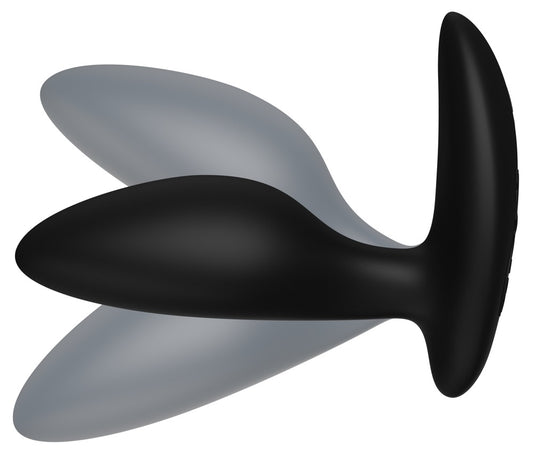 Close-up van bedieningsknoppen op We-Vibe Ditto + anale vibrator