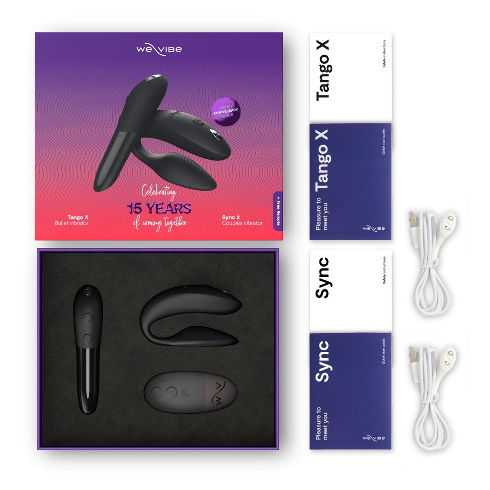 Inhoud van de doos: Tango X, Sync 2, afstandsbediening, twee usb-kabels en handleidingen