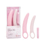 Verpakking van de dilatorset met vibraties naast de twee dilators en de bulletvibrator