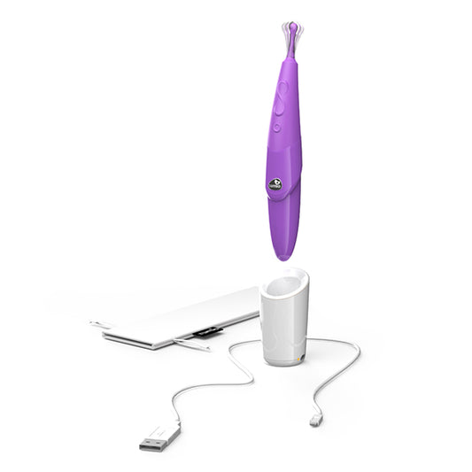Zumio S vibrator met USB-oplaadstation en opbergetui, compleet accessoirepakket
