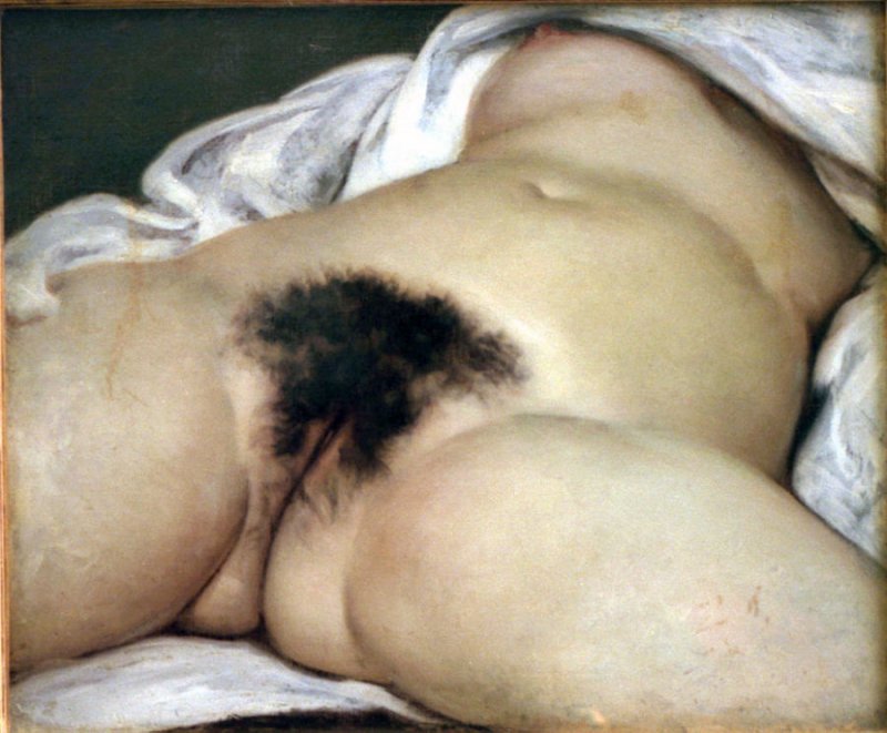 l'origine du monde van Gustave Courbert, erotisch wereldberoemd schilderij