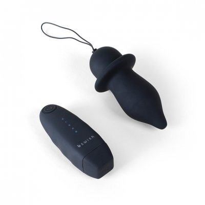 bfilled buttplug die vibreert met afstandsbediening getest
