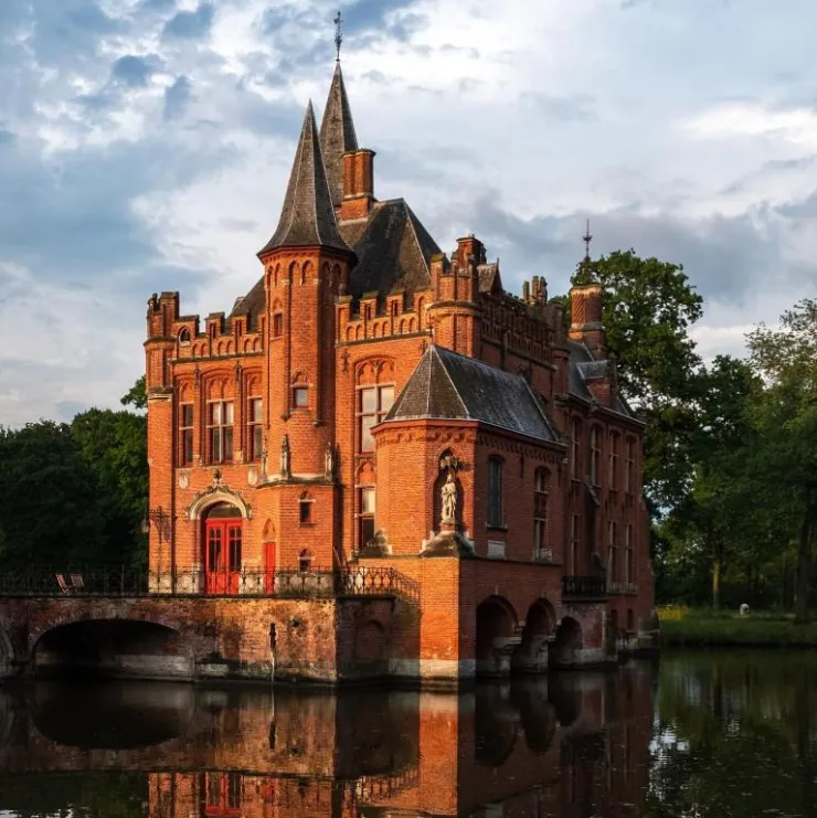 Romantisch kasteel bij Brugge