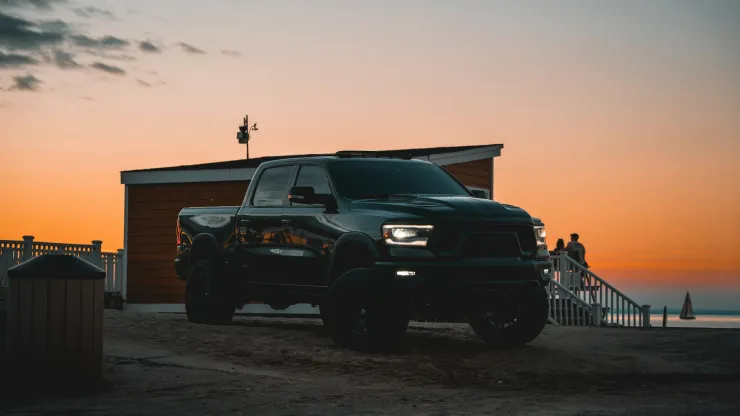 Schoonmoeders geheime hitte pick up truck