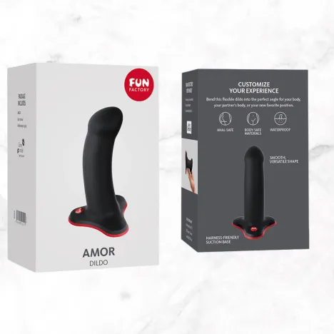 Amor dildo van Fun factory in verpakking