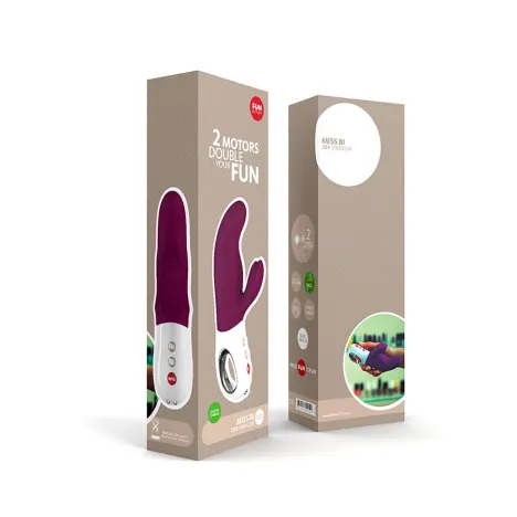 Miss Bi rabbit vibrator van fun factory in verpakking