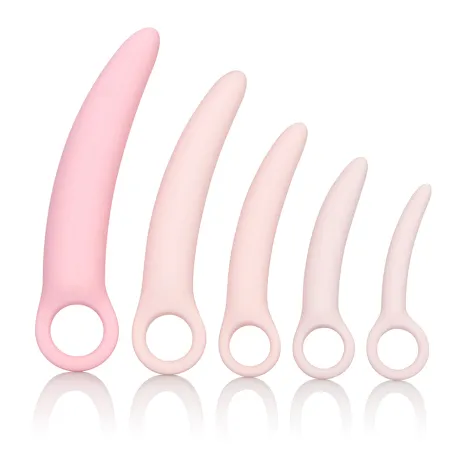 dilatorset bestaande uit 5 siliconen dilators voor gebruik bij vaginisme