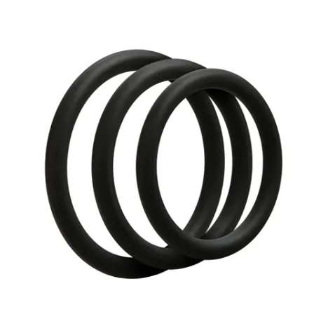 Set met 3 cockringen van goede kwaliteit siliconen.