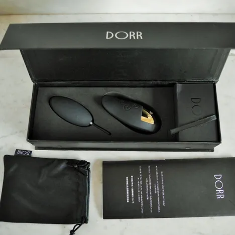 vibrerend eitje, spot, dorr, vibrator, zwart, verpakking