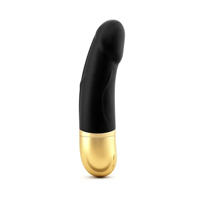 kleine vibrator met realistisch uiterlijk, zwart