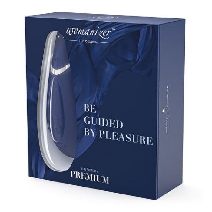 womanizer premium blauw, verpakking