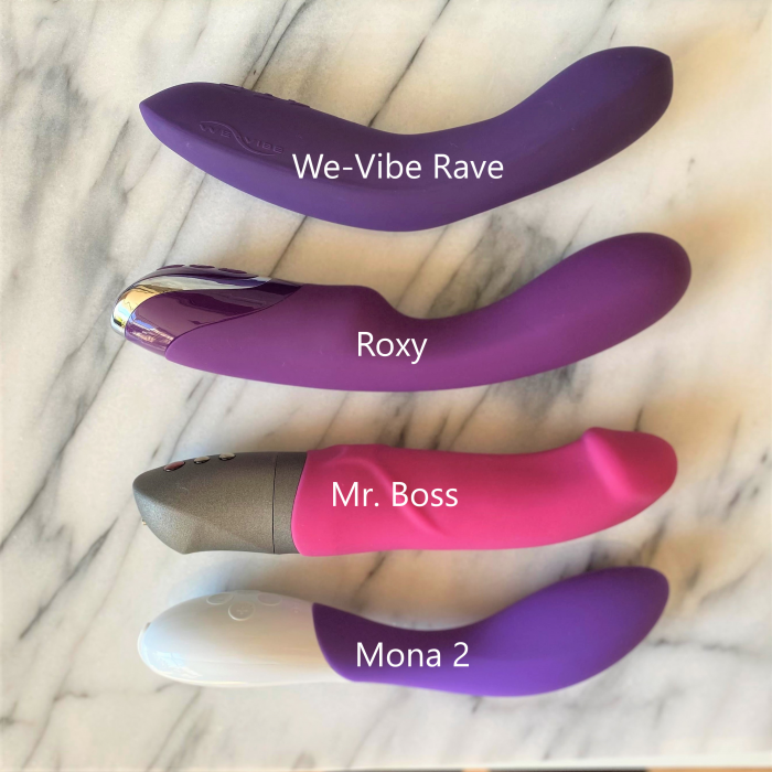 Mr. Boss naast andere staaf vibrators