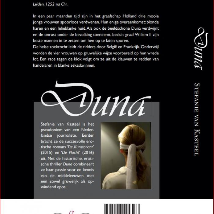 achterzijde, spannend erotisch boek Duna van Stefanie van Kasteel