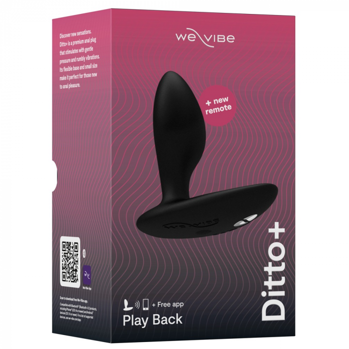 Ditto+, vibrerend anaal speeltje voor samen in verpakking