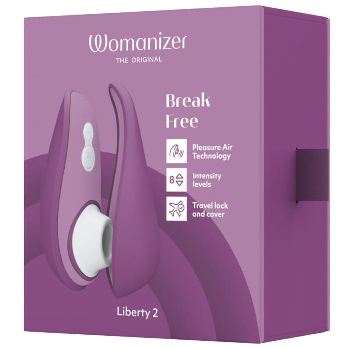 Womanizer Liberty 2 in paars, verpakking