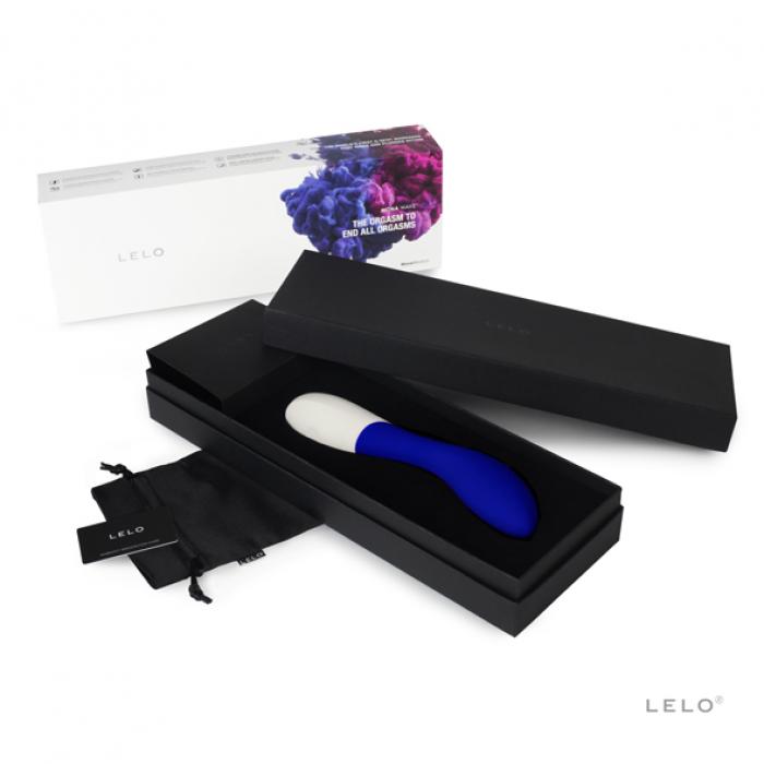 Mona Wave Lelo vibrator blauw in verpakking