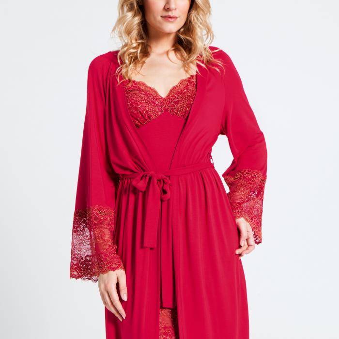robe / peignoir frambozen rood