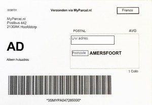 discreet verzonden met Myparcel als afzender