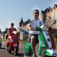picknickplekken zoeken met scooter
