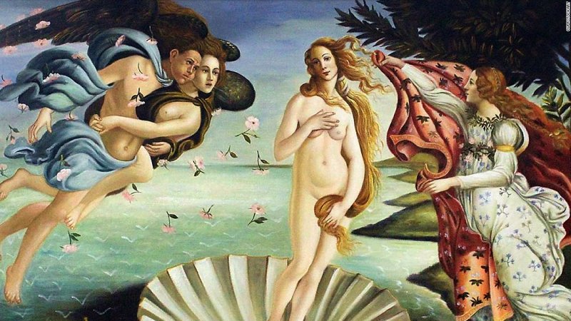 erotisch werk, birth of venus, boticelli